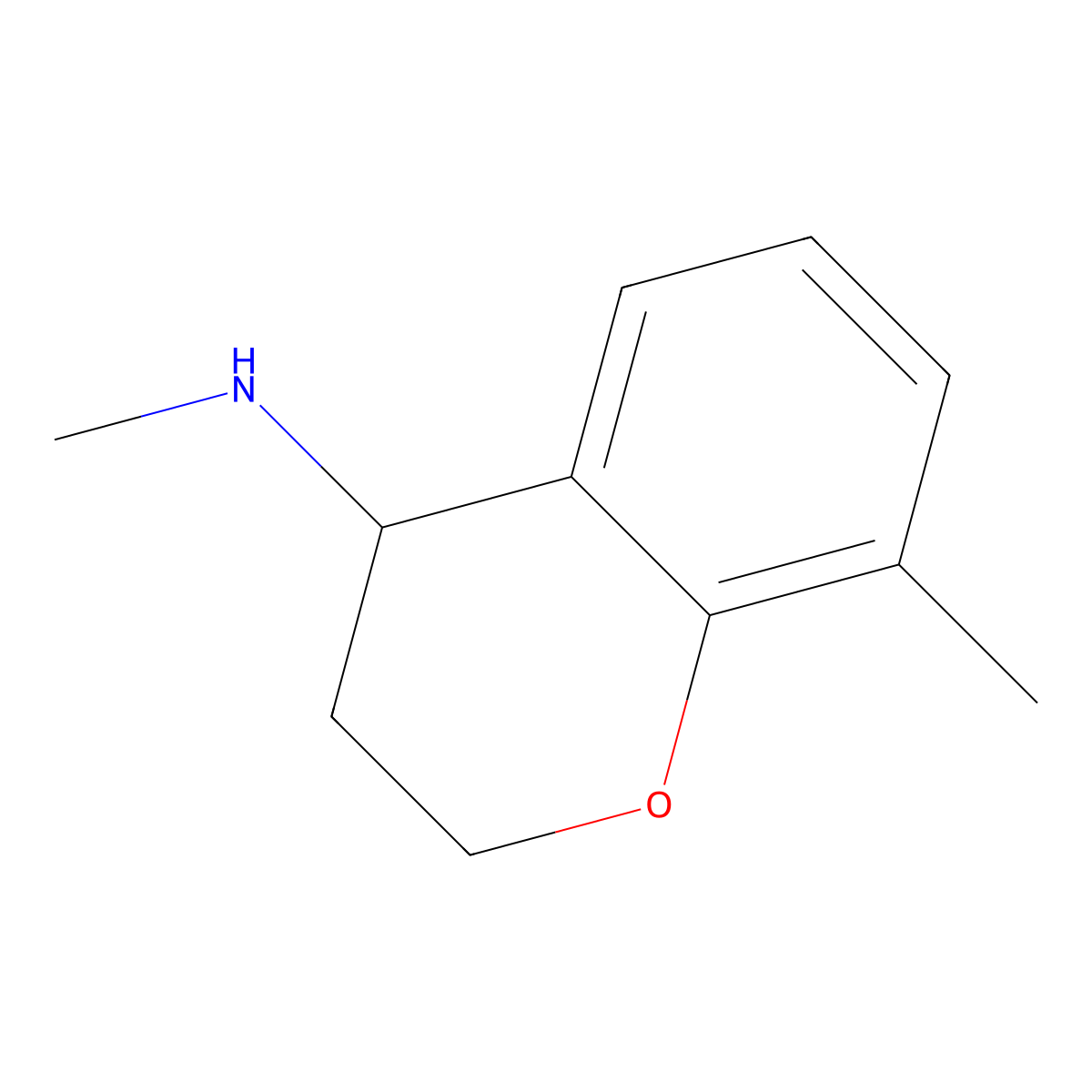 N,8-dimethylchroman-4-amine molecular structure, CAS 1153407-47-6