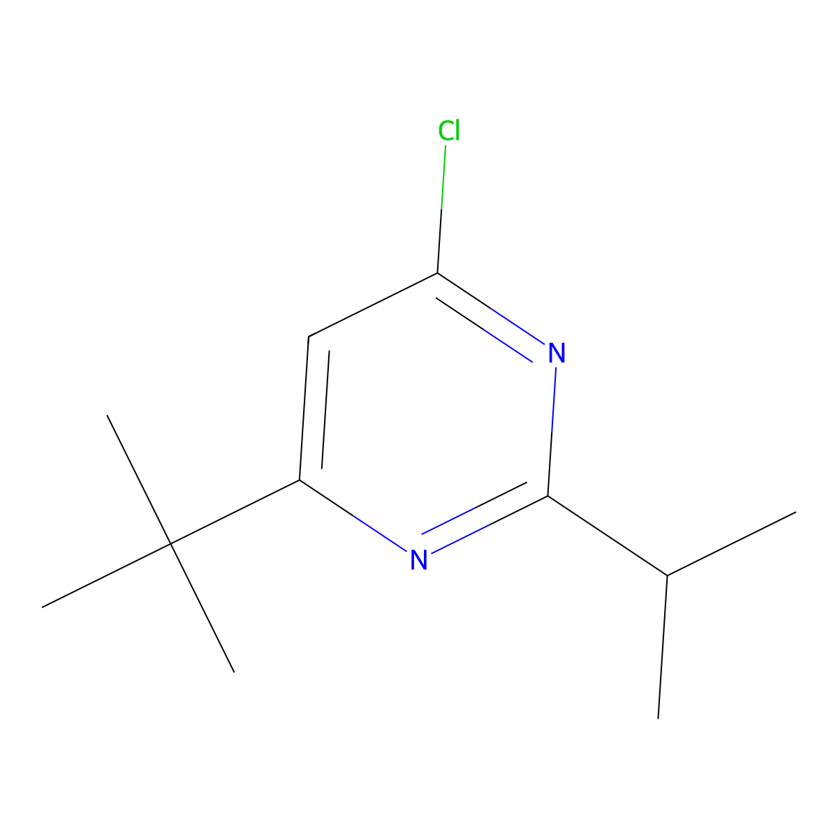 4-Tert-butyl-6-chloro-2-(propan-2-yl)pyrimidine molecular structure, CAS 1153410-79-7