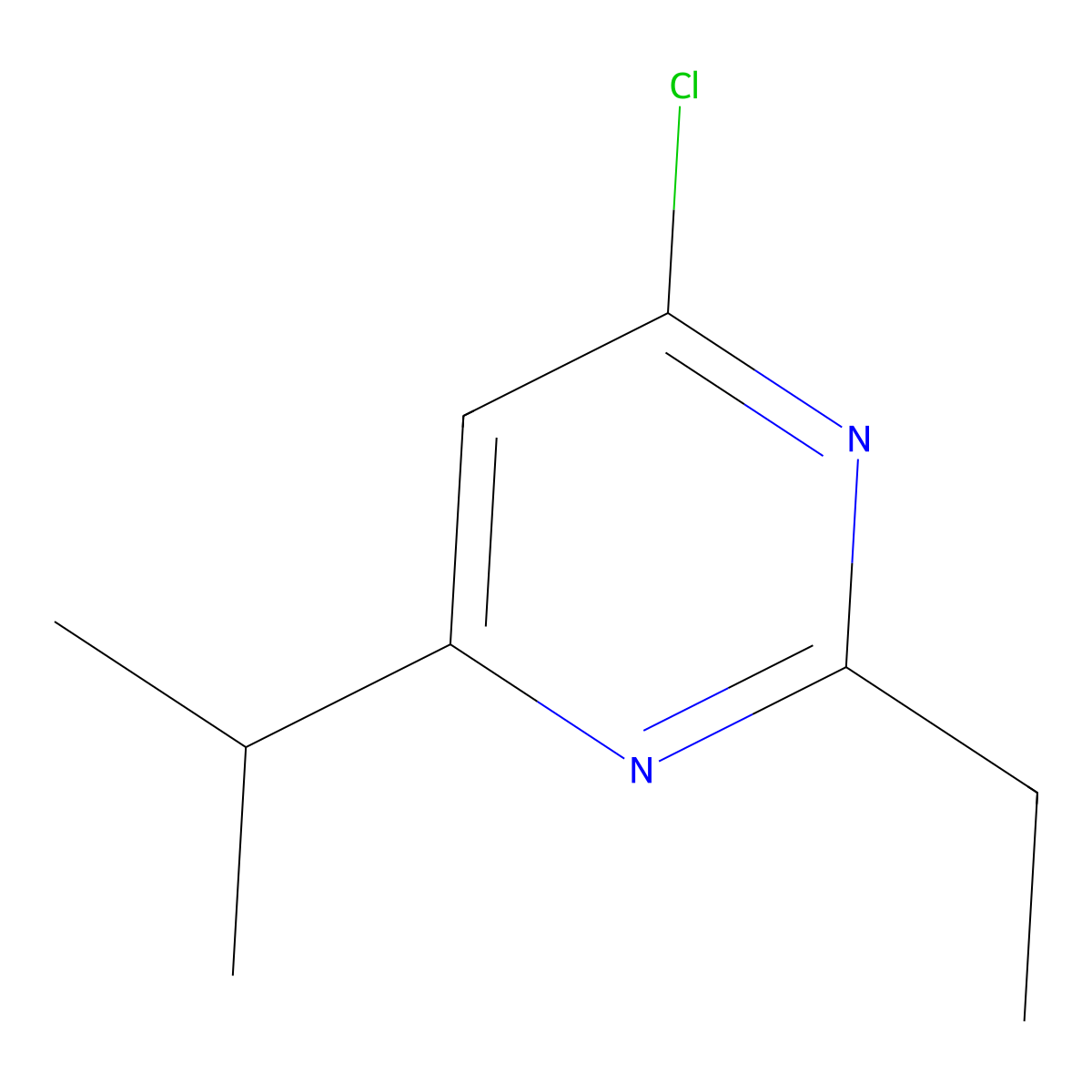 4-Chloro-2-ethyl-6-(propan-2-YL)pyrimidine molecular structure, CAS 1153413-29-6
