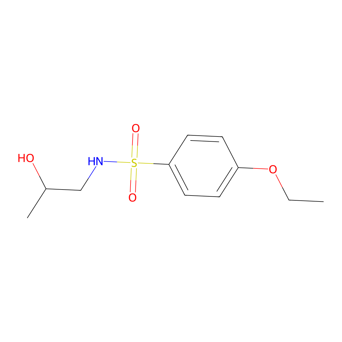 [(4-Ethoxyphenyl)sulfonyl](2-hydroxypropyl)amine molecular structure, CAS 1153437-06-9