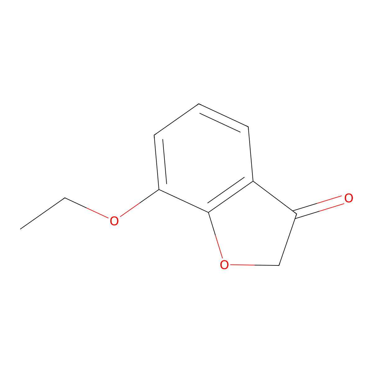 7-Ethoxy-2,3-dihydro-1-benzofuran-3-one molecular structure, CAS 1153450-44-2