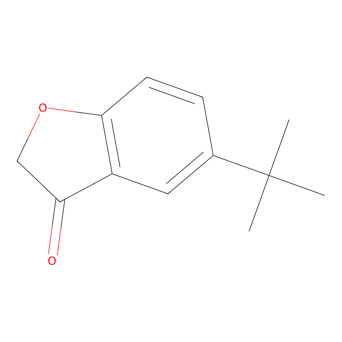 5-(tert-Butyl)benzofuran-3(2H)-one molecular structure, CAS 1153450-52-2