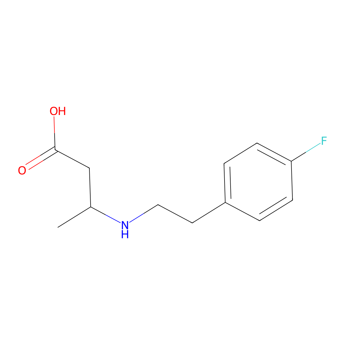 3-[[2-(4-Fluorophenyl)ethyl]amino]butanoic acid molecular structure, CAS 1153450-53-3