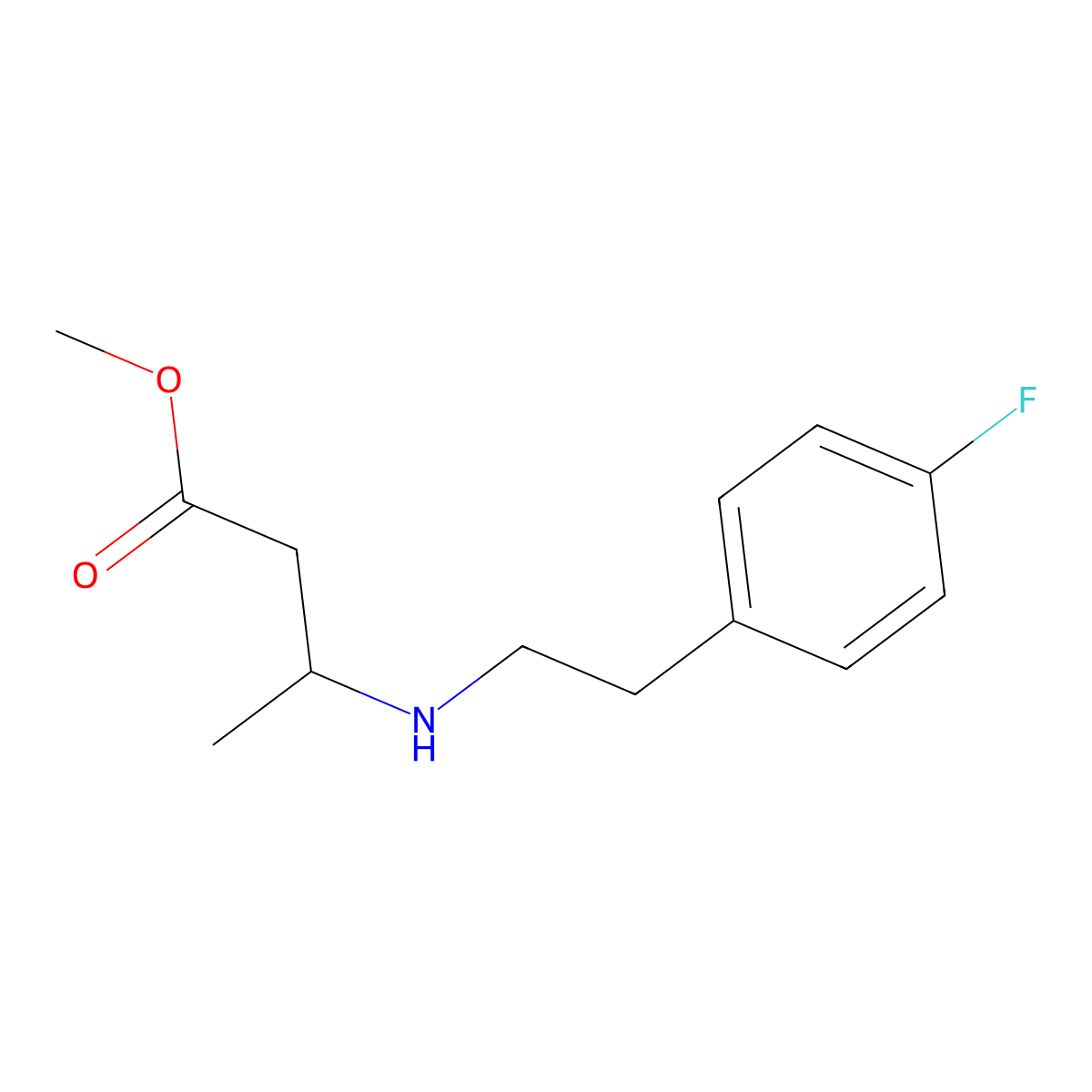 Methyl 3-{[2-(4-fluorophenyl)ethyl]amino}butanoate molecular structure, CAS 1153450-62-4