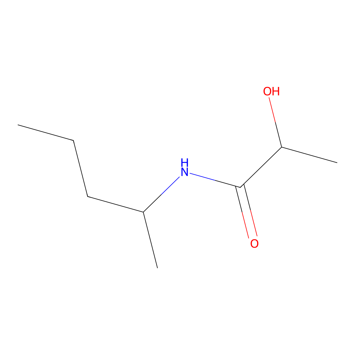 2-hydroxy-N-(pentan-2-yl)propanamide molecular structure, CAS 1153455-58-3