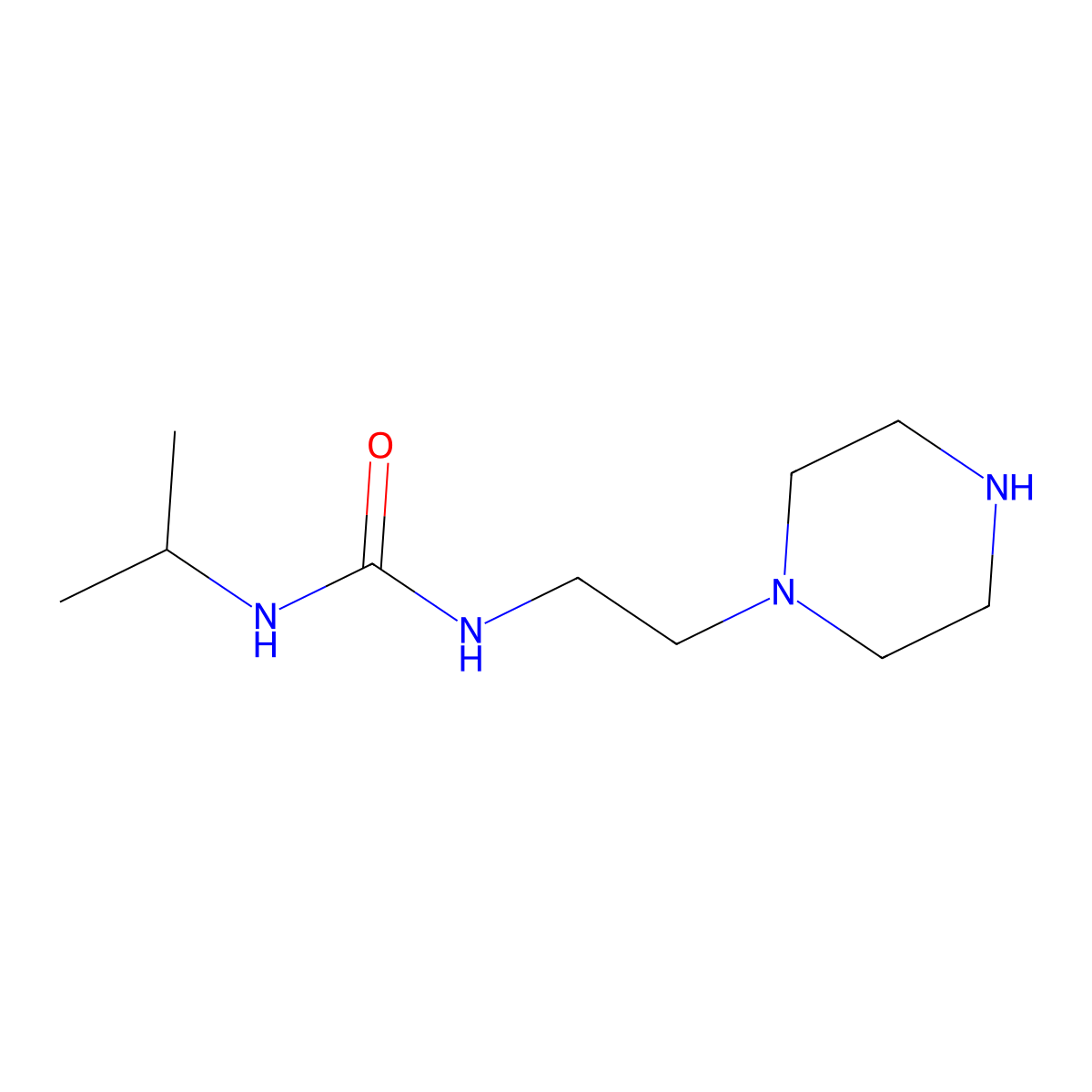 1-[2-(Piperazin-1-yl)ethyl]-3-(propan-2-yl)urea molecular structure, CAS 1153458-96-8
