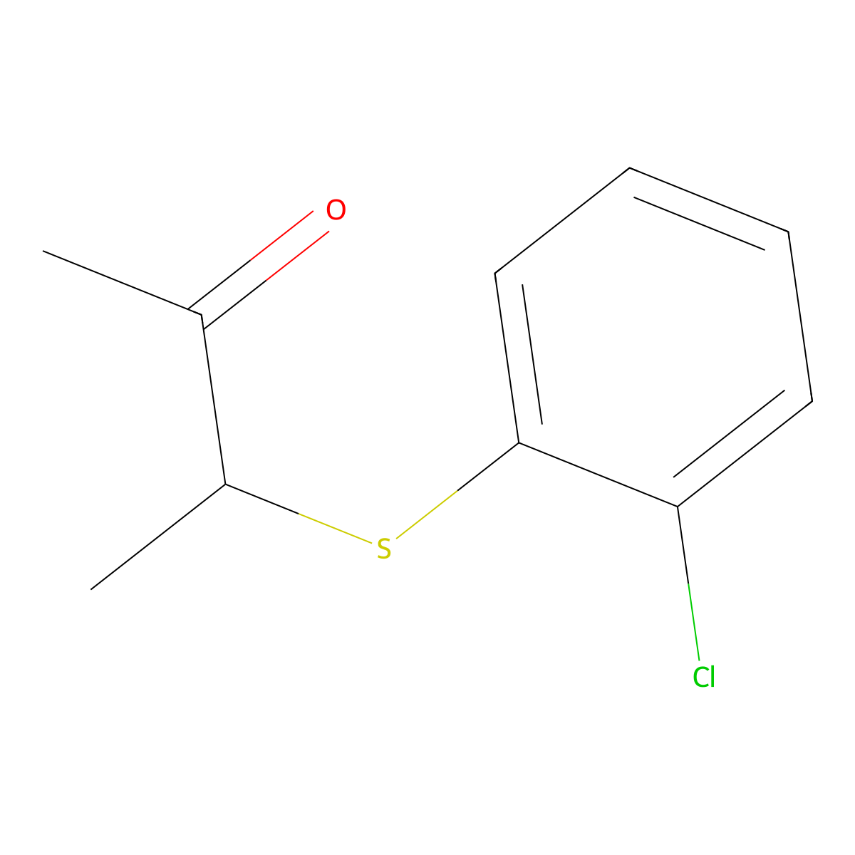 3-[(2-Chlorophenyl)sulfanyl]butan-2-one molecular structure, CAS 1153468-42-8