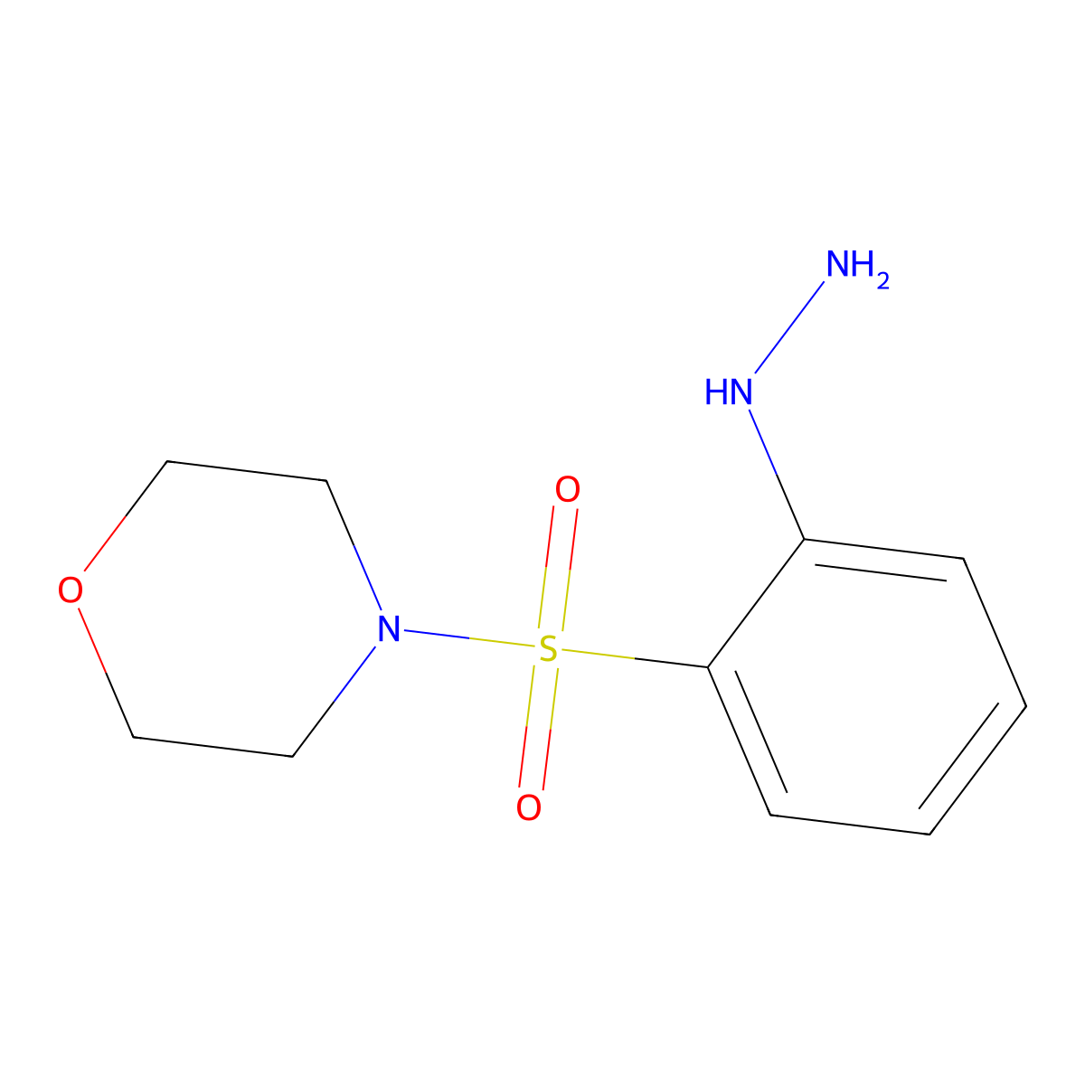 4-(2-Hydrazinylbenzenesulfonyl)morpholine molecular structure, CAS 1153476-44-8