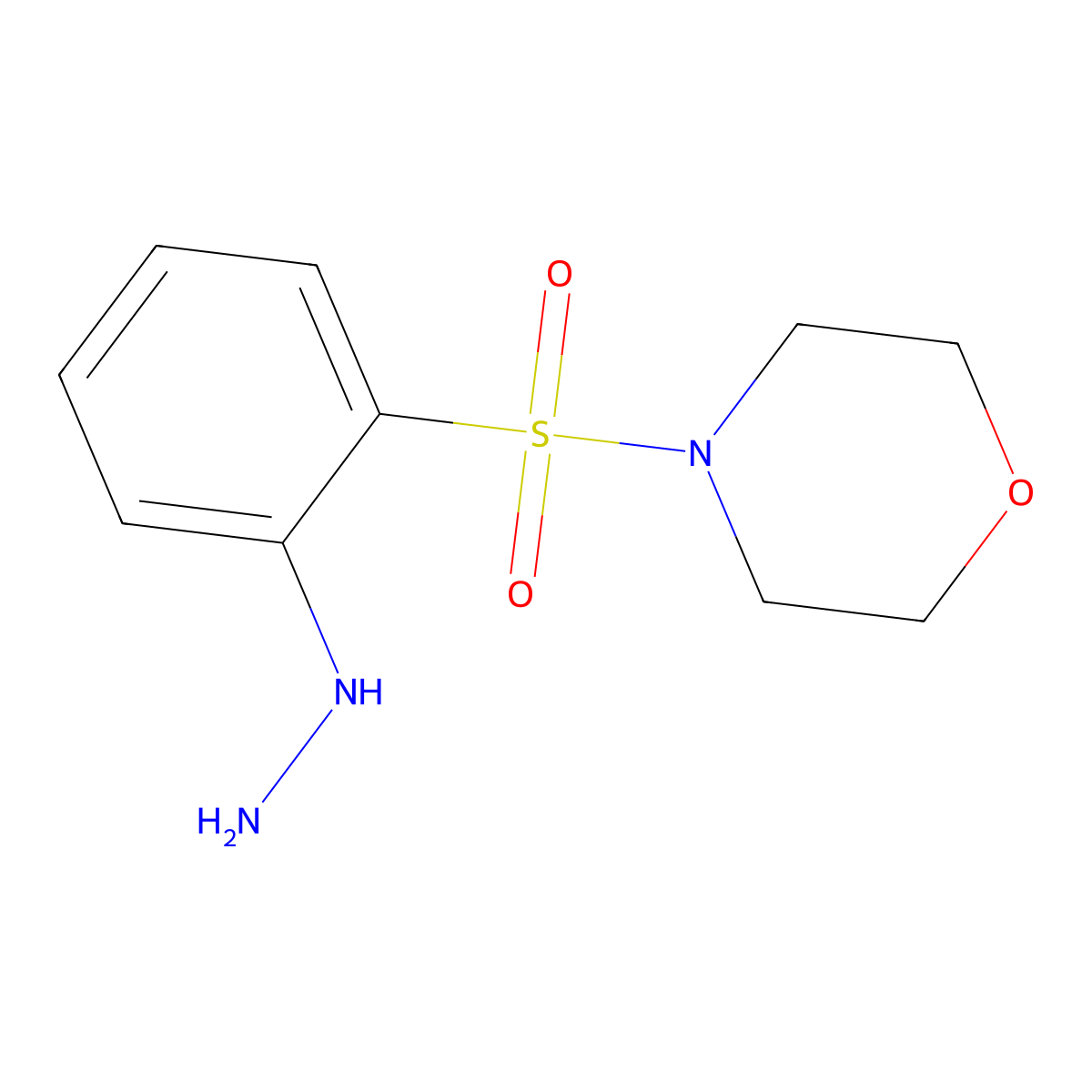 4-(2-Hydrazinylbenzenesulfonyl)morpholine molecular structure, CAS 1153476-44-8