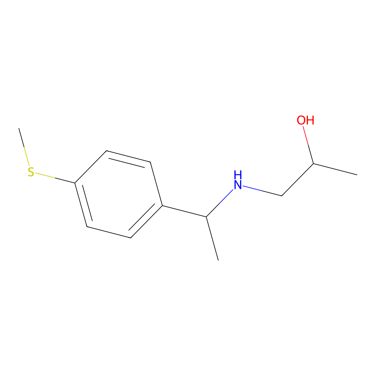 1-({1-[4-(Methylsulfanyl)phenyl]ethyl}amino)propan-2-ol molecular structure, CAS 1153482-33-7