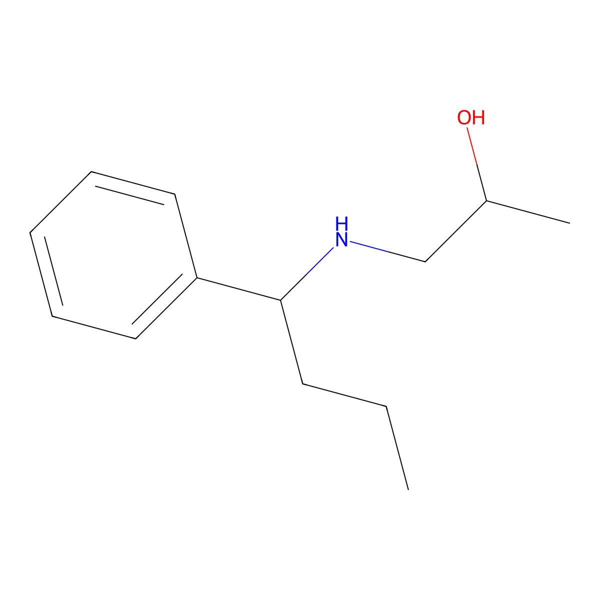 1-[(1-Phenylbutyl)amino]propan-2-ol molecular structure, CAS 1153482-43-9