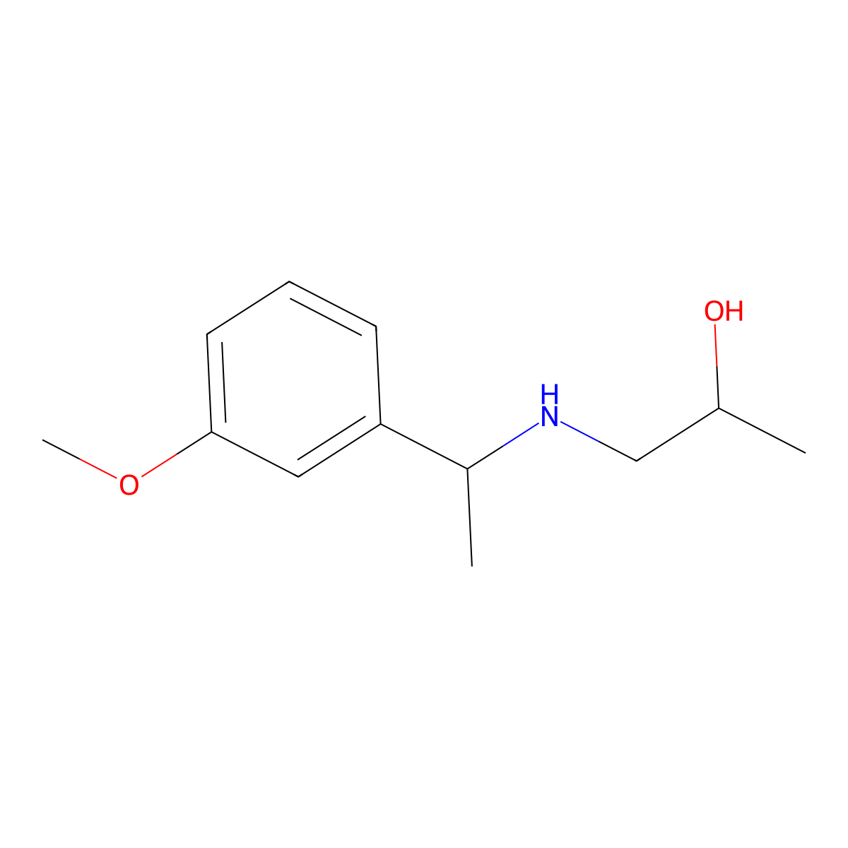 1-{[1-(3-Methoxyphenyl)ethyl]amino}propan-2-ol molecular structure, CAS 1153483-72-7