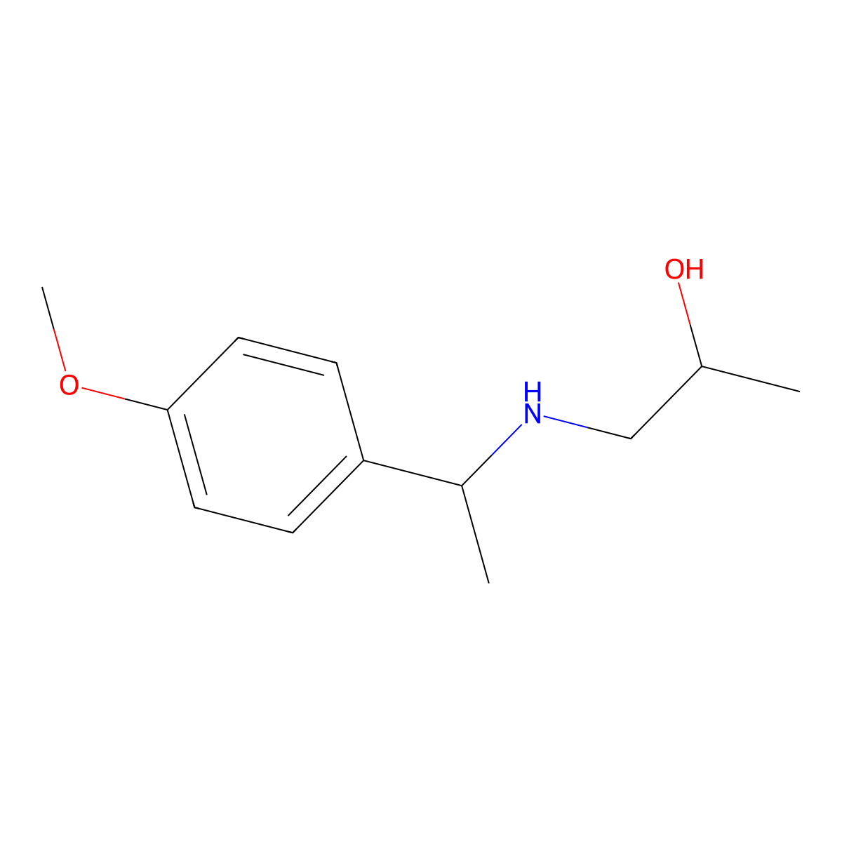 1-{[1-(4-Methoxyphenyl)ethyl]amino}propan-2-ol molecular structure, CAS 1153483-81-8