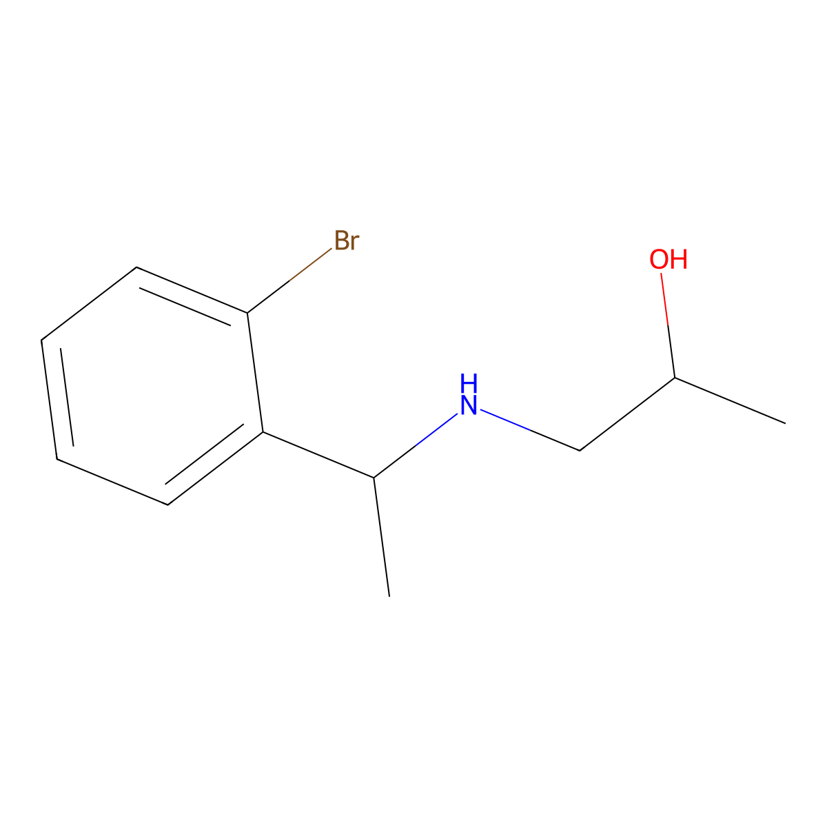 1-{[1-(2-Bromophenyl)ethyl]amino}propan-2-ol molecular structure, CAS 1153484-01-5