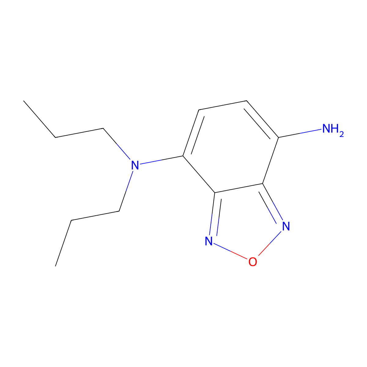 N4,N4-dipropyl-2,1,3-benzoxadiazole-4,7-diamine molecular structure, CAS 1153487-47-8