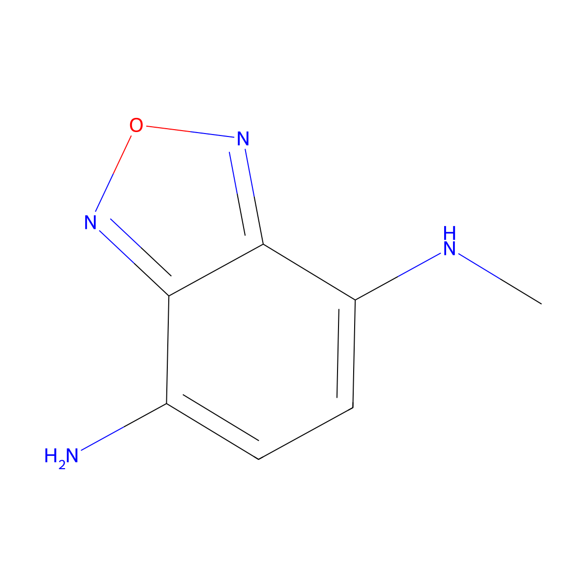 N4-Methyl-2,1,3-benzoxadiazole-4,7-diamine molecular structure, CAS 1153489-33-8