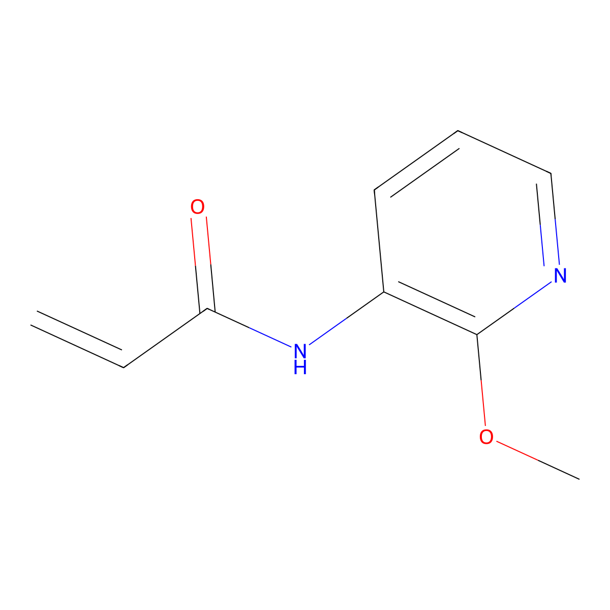 N-(2-methoxypyridin-3-yl)prop-2-enamide molecular structure, CAS 1153504-26-7