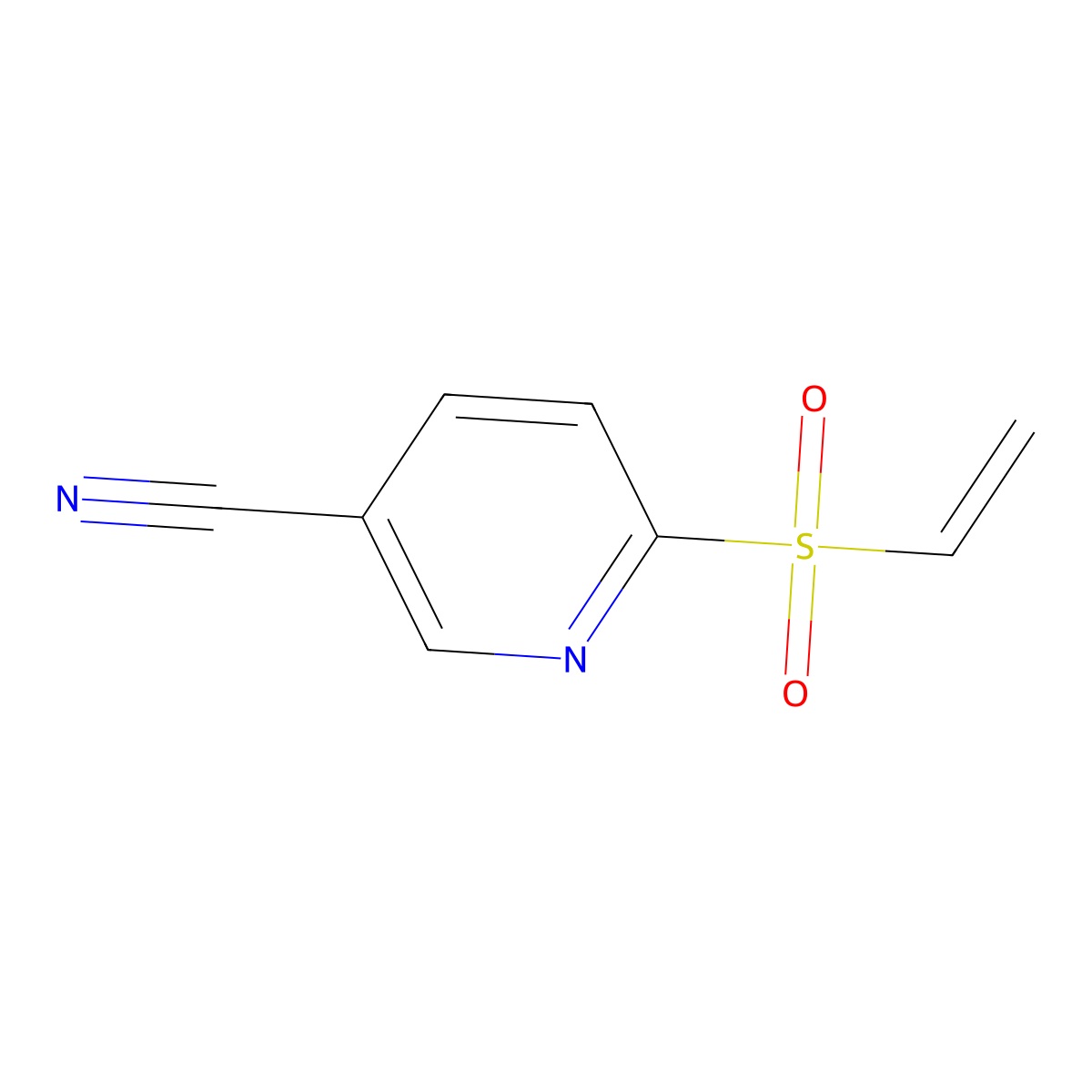 6-(Ethenesulfonyl)pyridine-3-carbonitrile molecular structure, CAS 1153513-61-1