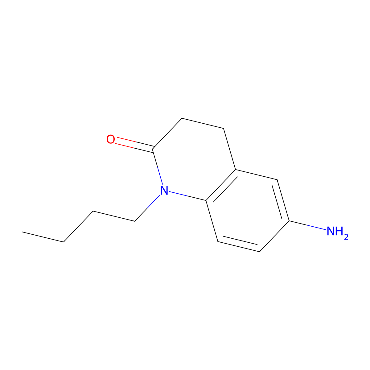 6-amino-1-butyl-3,4-dihydroquinolin-2(1H)-one molecular structure, CAS 1153514-67-0
