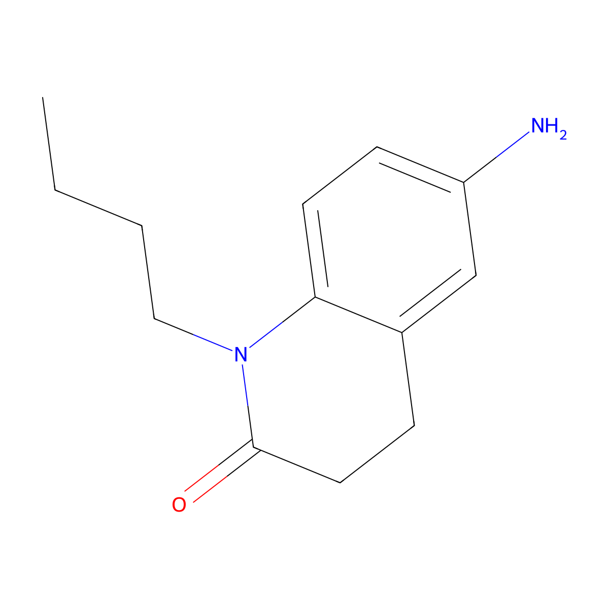 6-amino-1-butyl-3,4-dihydroquinolin-2(1H)-one molecular structure, CAS 1153514-67-0