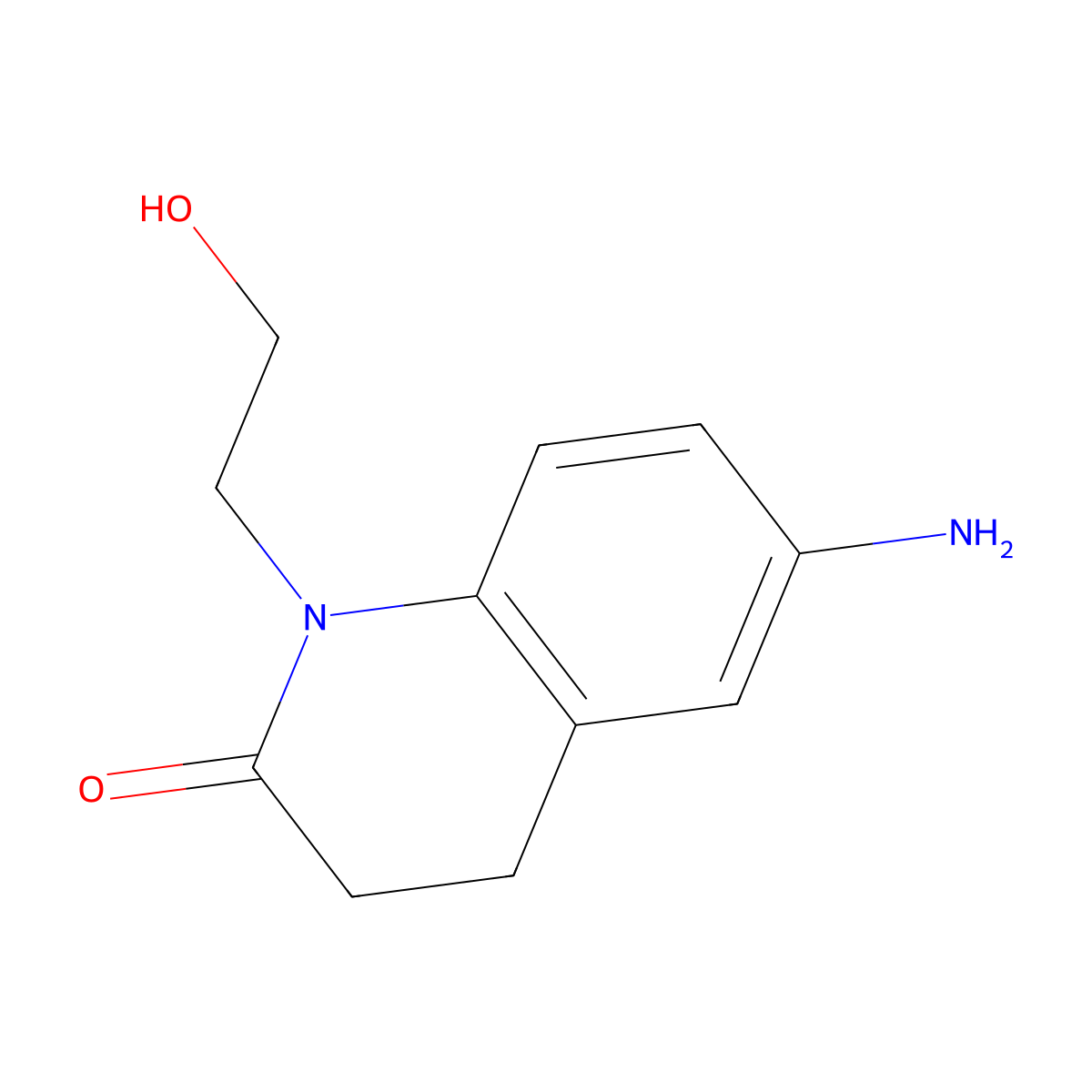 6-Amino-1-(2-hydroxyethyl)-3,4-dihydroquinolin-2(1h)-one molecular structure, CAS 1153514-73-8