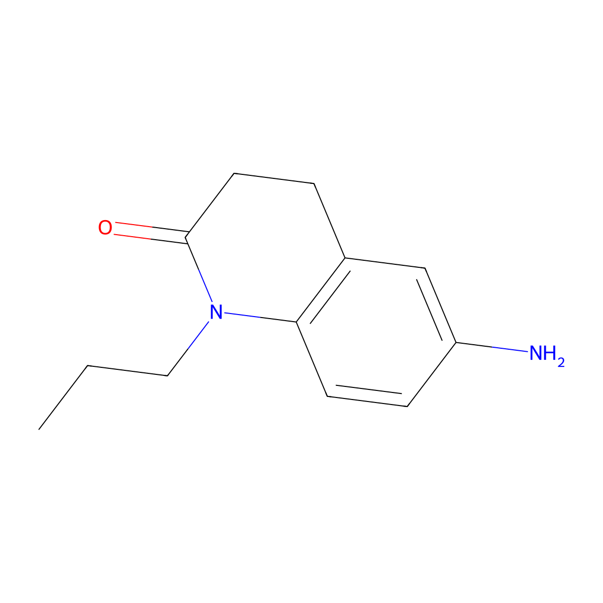 6-Amino-1-propyl-1,2,3,4-tetrahydroquinolin-2-one molecular structure, CAS 1153515-63-9