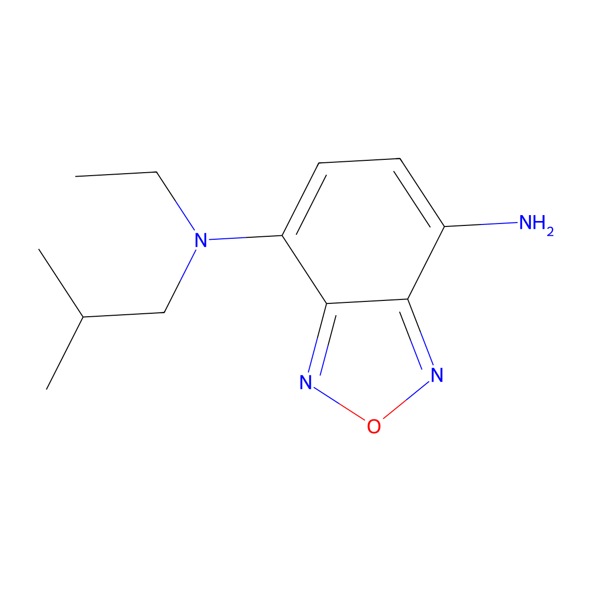 n4-Ethyl-n4-isobutylbenzo[c][1,2,5]oxadiazole-4,7-diamine molecular structure, CAS 1153525-01-9