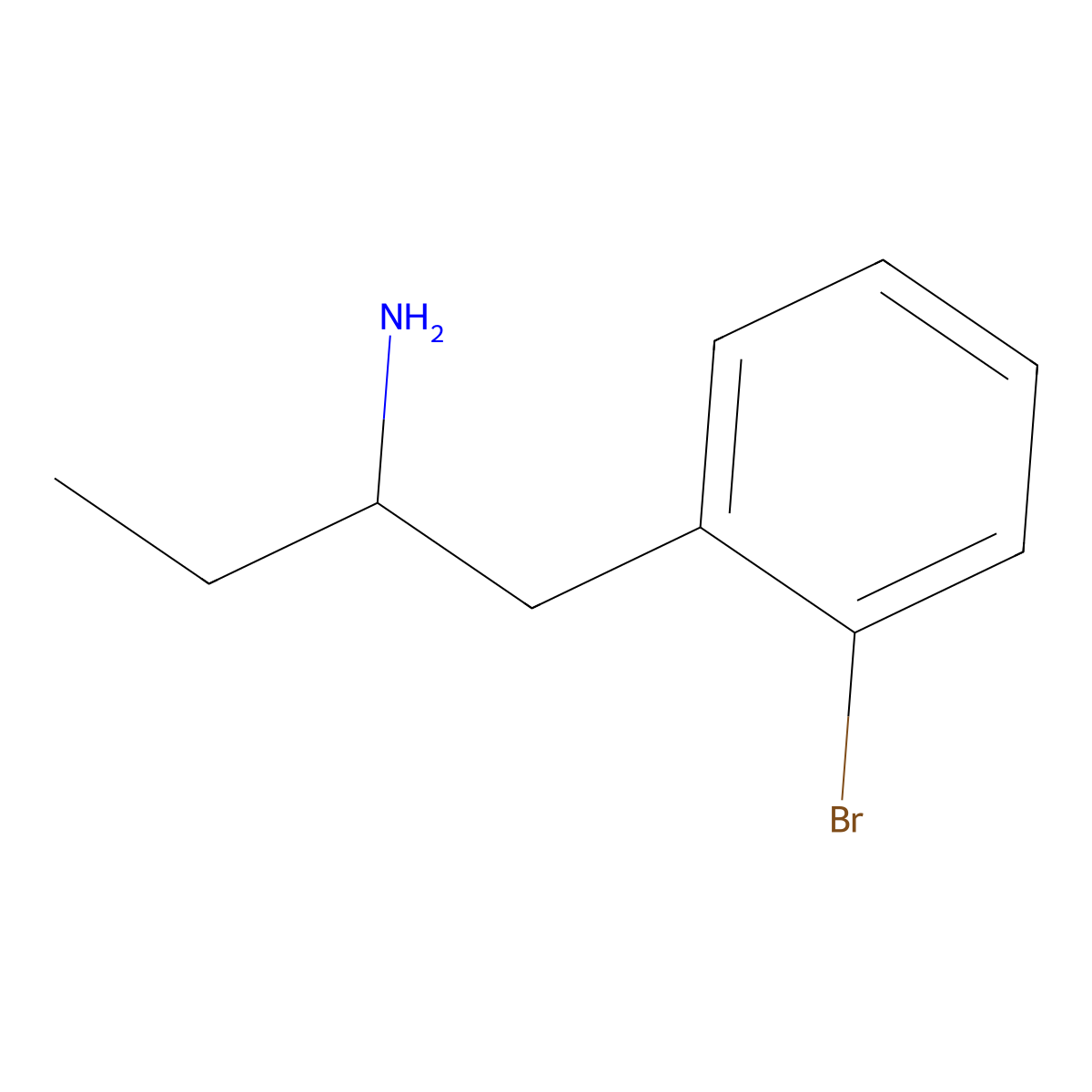 1-(2-Bromophenyl)butan-2-amine molecular structure, CAS 1153534-43-0