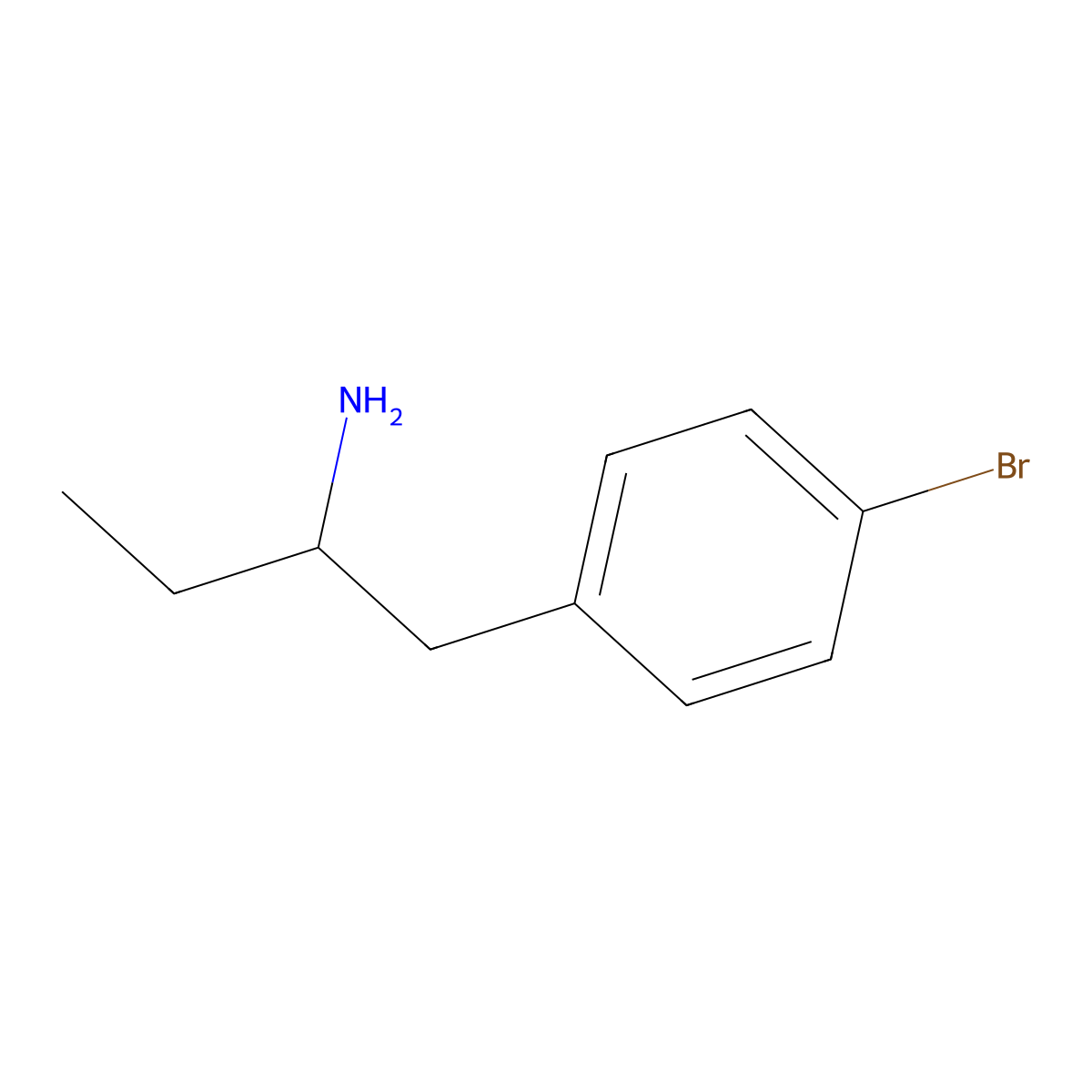 1-(4-Bromophenyl)butan-2-amine molecular structure, CAS 1153535-57-9