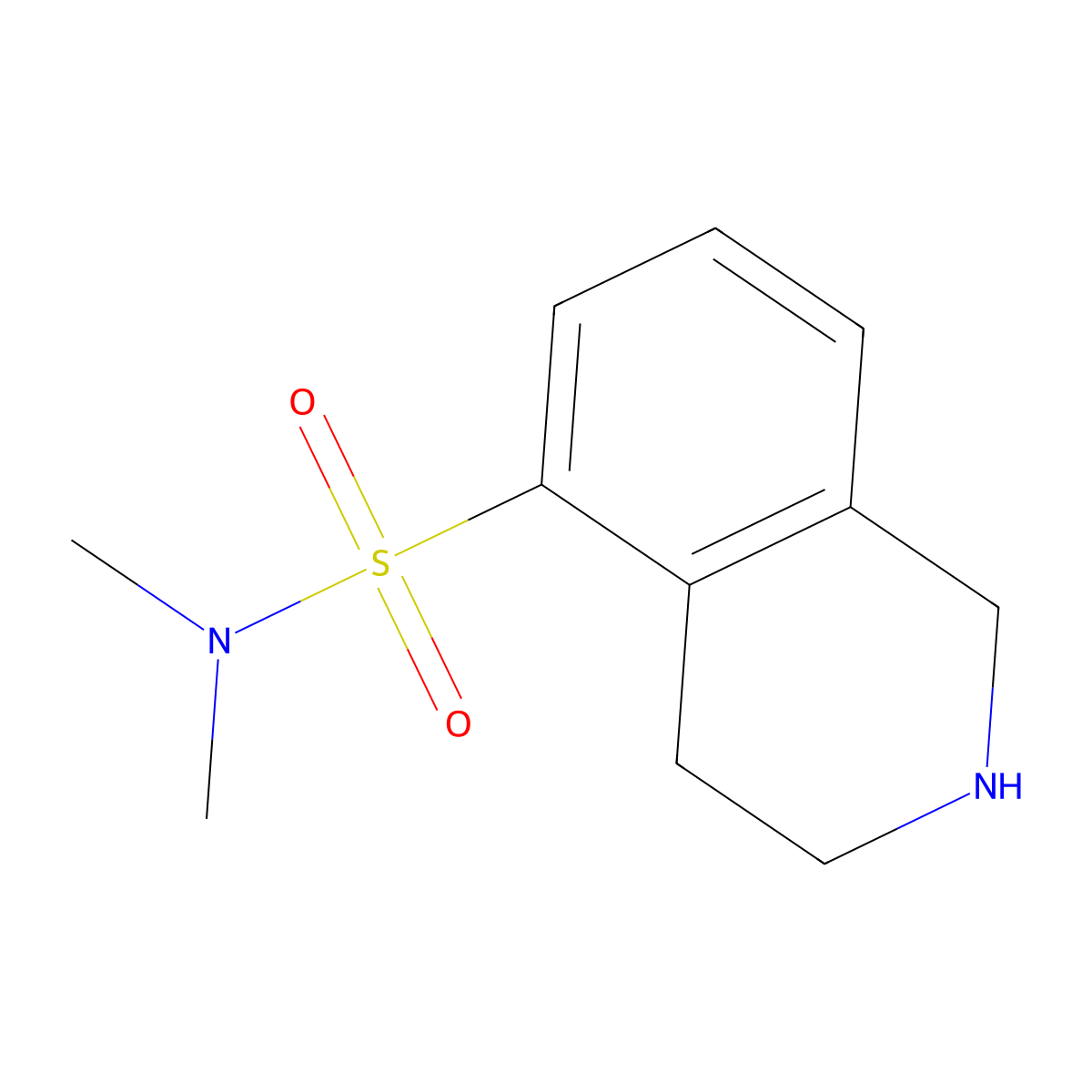 N,N-dimethyl-1,2,3,4-tetrahydroisoquinoline-5-sulfonamide molecular structure, CAS 1153539-89-9