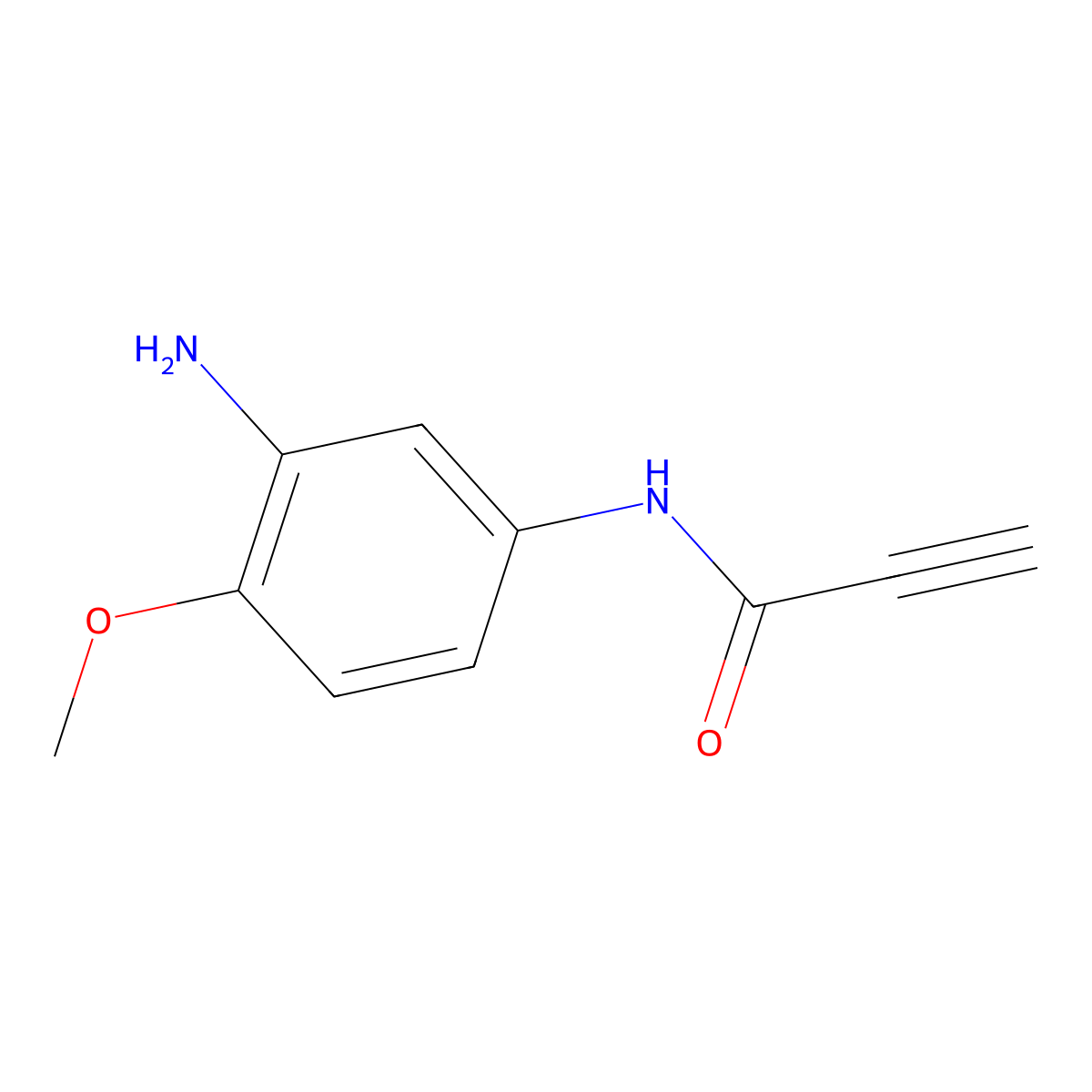 N-(3-amino-4-methoxyphenyl)prop-2-ynamide molecular structure, CAS 1153544-51-4
