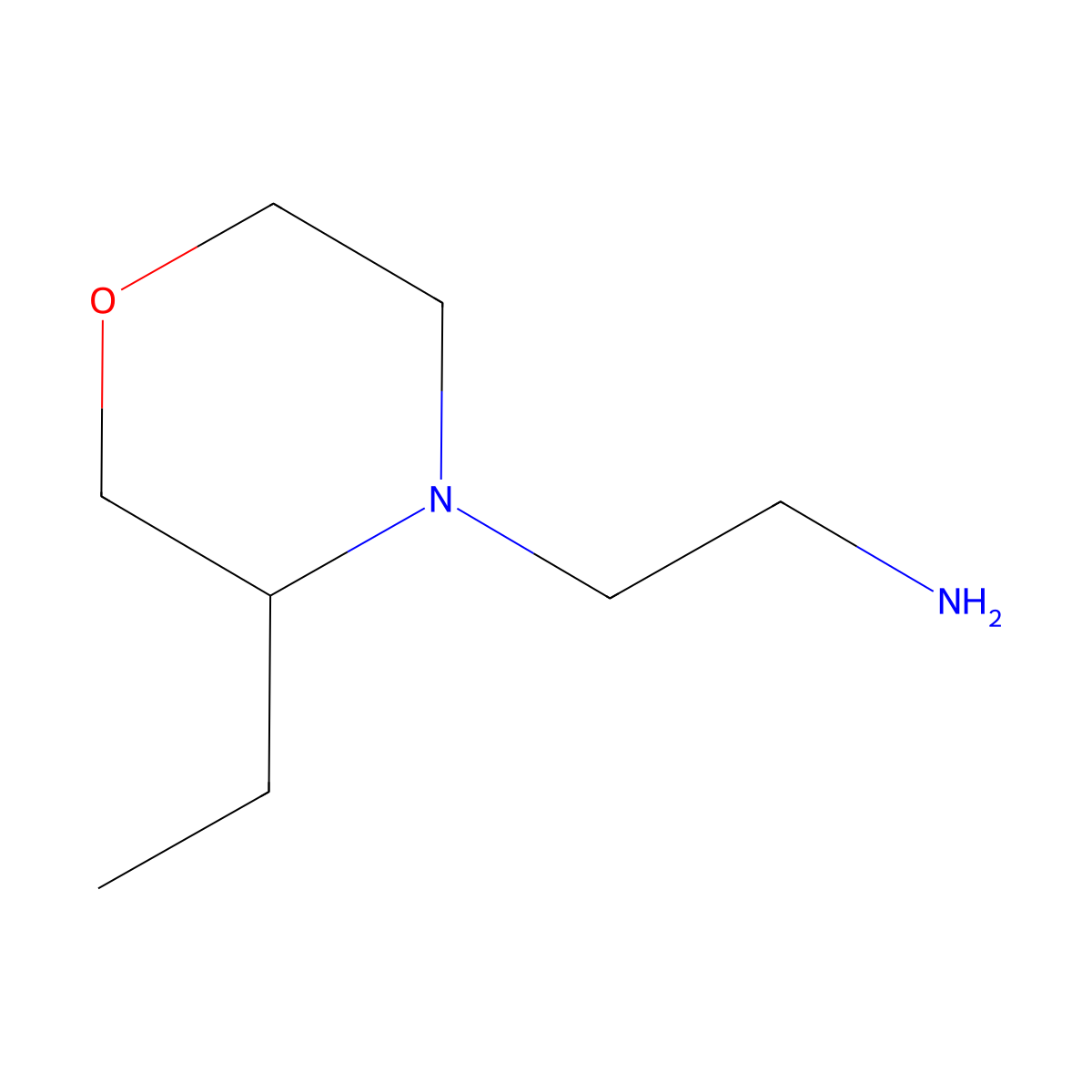 2-(3-Ethylmorpholin-4-yl)ethan-1-amine molecular structure, CAS 1153547-07-9