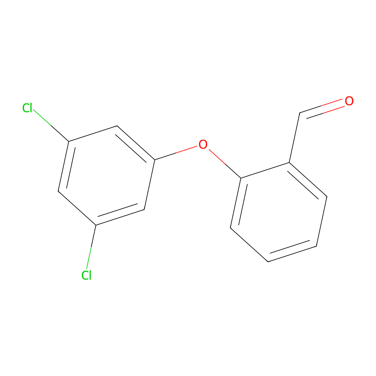 2-(3,5-Dichlorophenoxy)benzaldehyde molecular structure, CAS 1153550-23-2