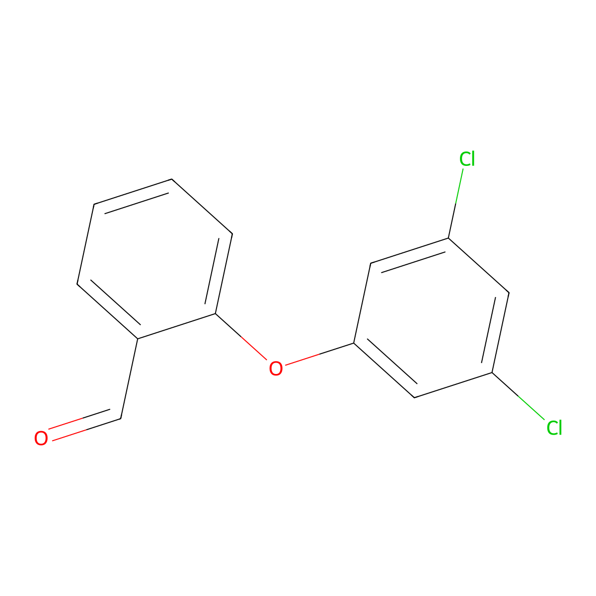 2-(3,5-Dichlorophenoxy)benzaldehyde molecular structure, CAS 1153550-23-2