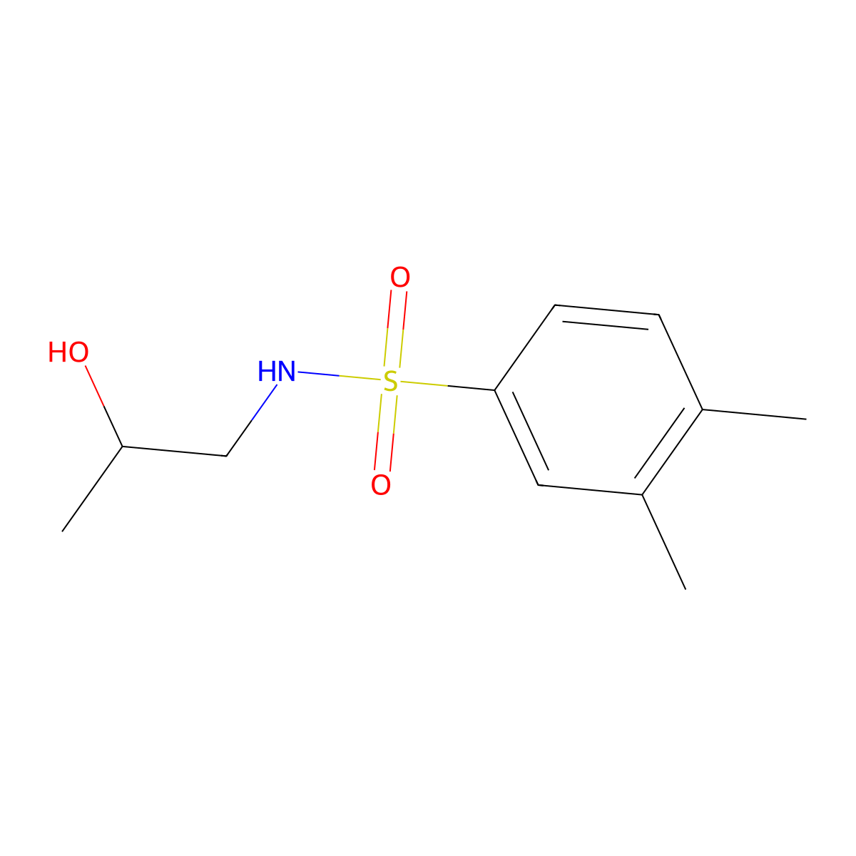 [(3,4-Dimethylphenyl)sulfonyl](2-hydroxypropyl)amine molecular structure, CAS 1153555-49-7