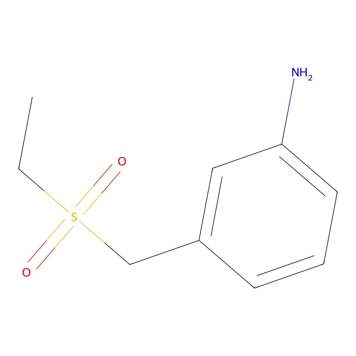 3-[(Ethanesulfonyl)methyl]aniline molecular structure, CAS 1153557-35-7
