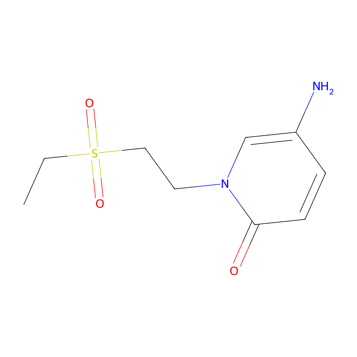 5-Amino-1-(2-(ethylsulfonyl)ethyl)pyridin-2(1h)-one molecular structure, CAS 1153557-89-1