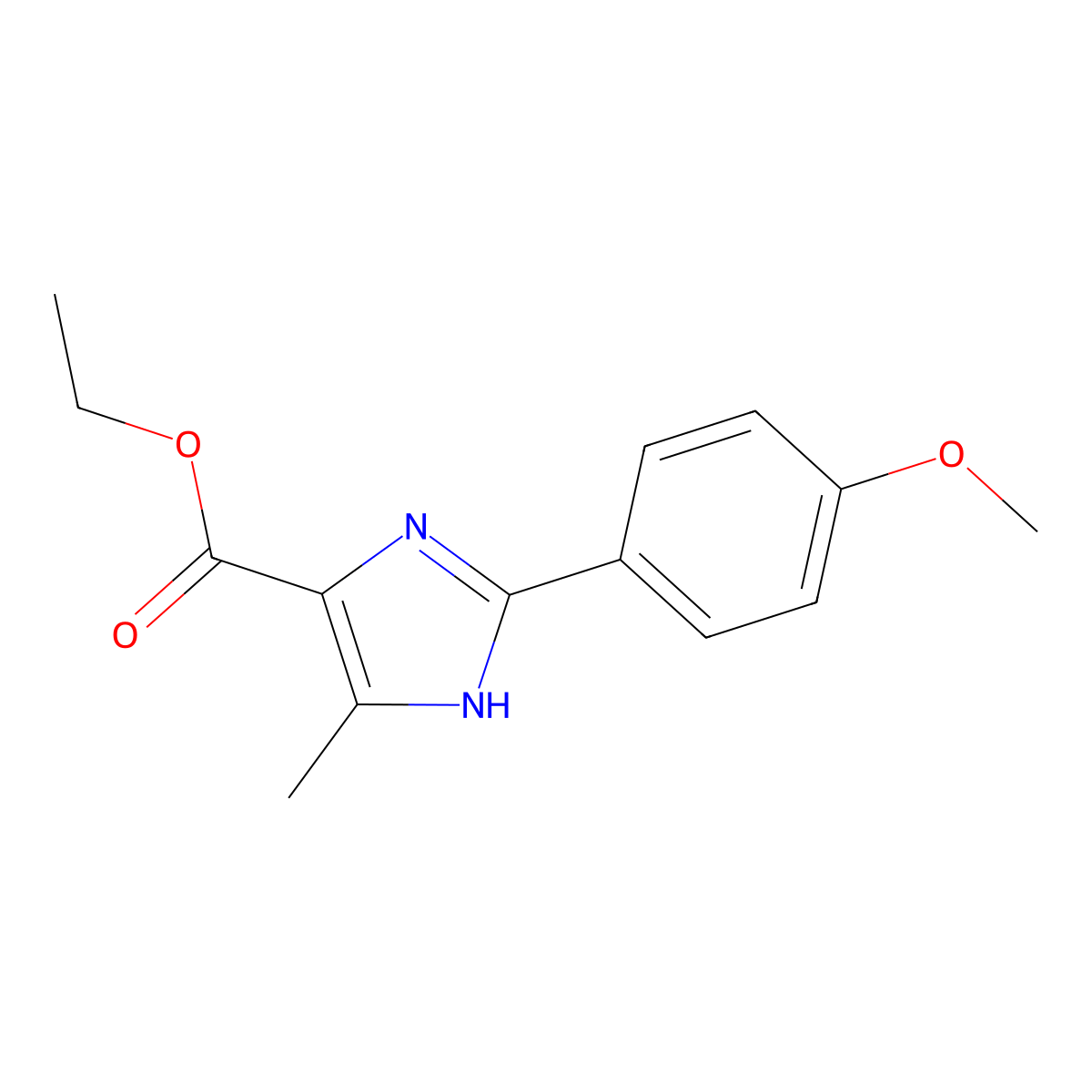 2-(4-Methoxyphenyl)-5-methyl-3H-imidazole-4-carboxylic acid ethyl ester molecular structure, CAS 1153558-57-6