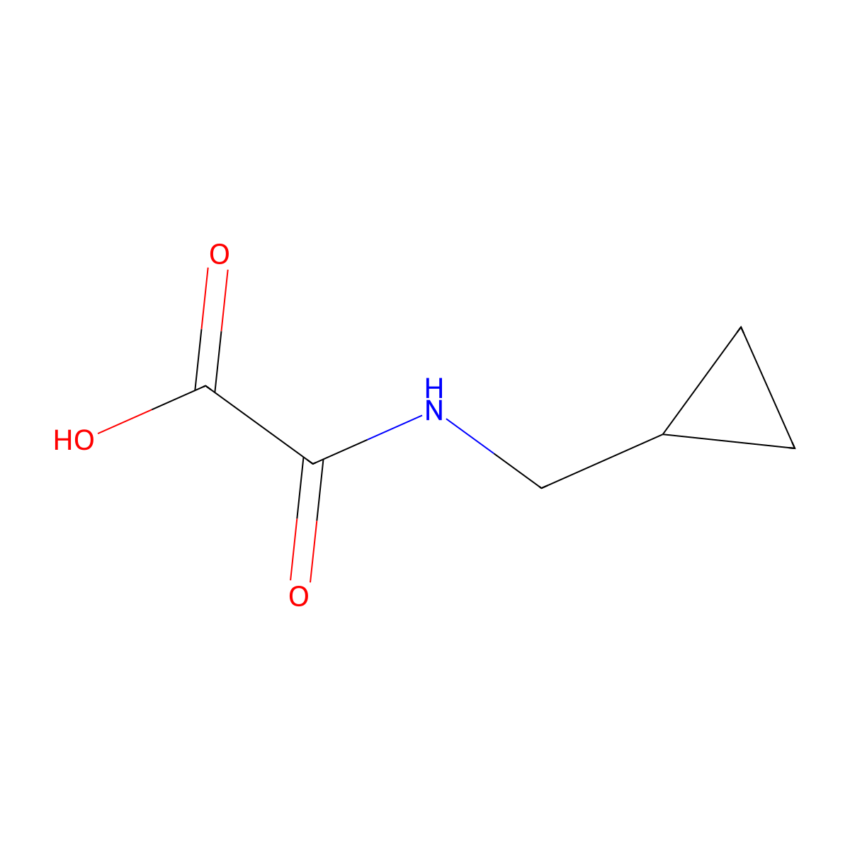 [(Cyclopropylmethyl)carbamoyl]formic acid molecular structure, CAS 1153559-63-7