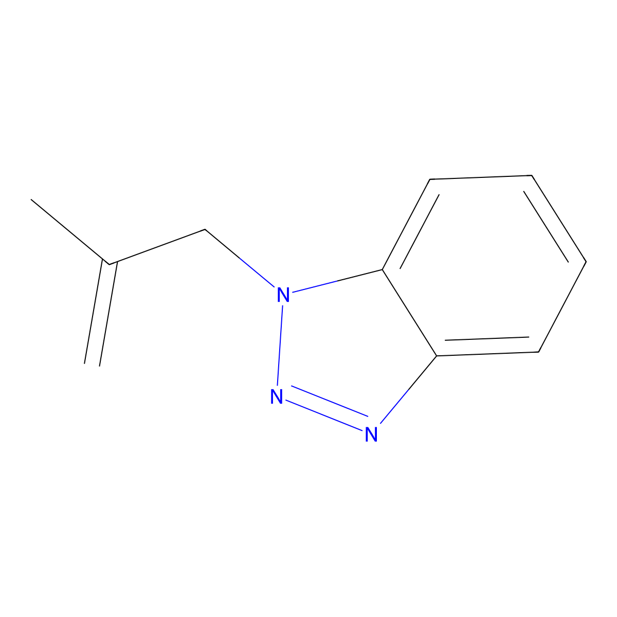1-(2-Methyl-allyl)-1H-benzotriazole molecular structure, CAS 115368-04-2