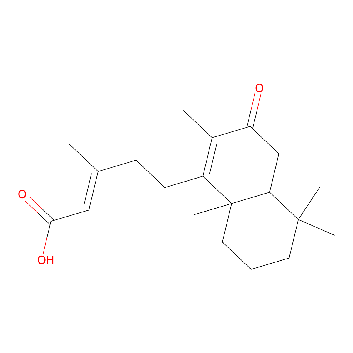 Rhinocerotinoic acid molecular structure, CAS 115374-33-9