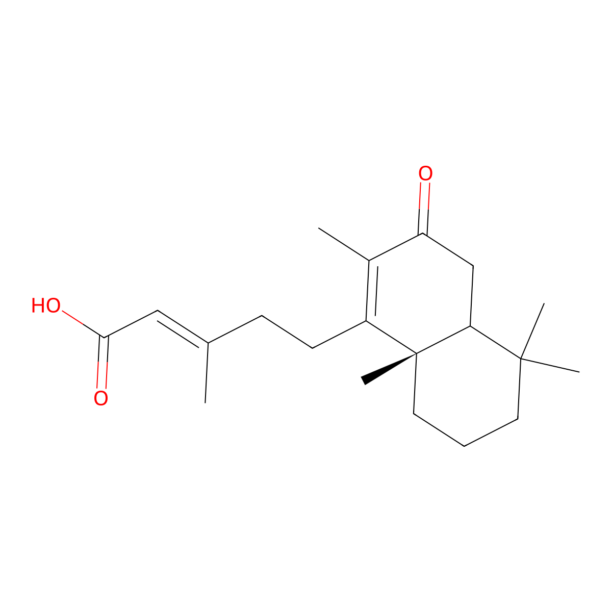 Rhinocerotinoic acid molecular structure, CAS 115374-33-9