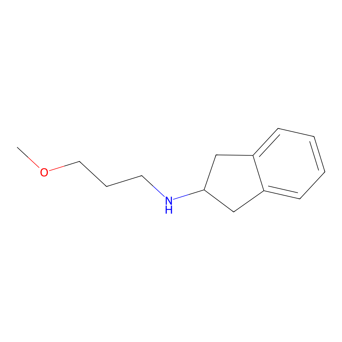 N-(3-methoxypropyl)-2,3-dihydro-1H-inden-2-amine molecular structure, CAS 1153747-28-4