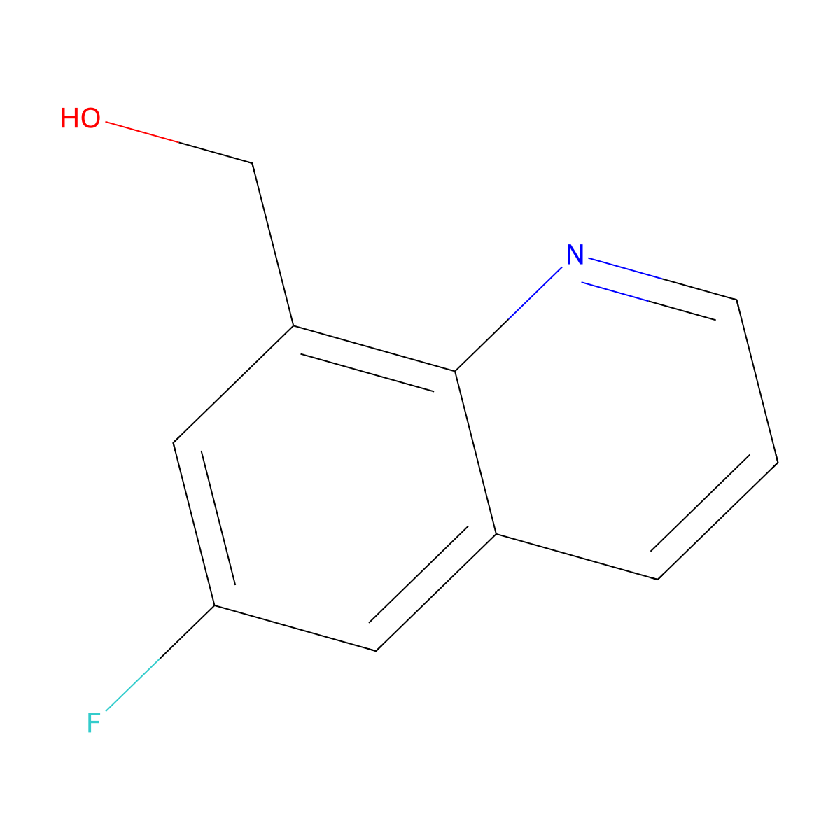 (6-Fluoroquinolin-8-yl)methanol molecular structure, CAS 1153757-10-8
