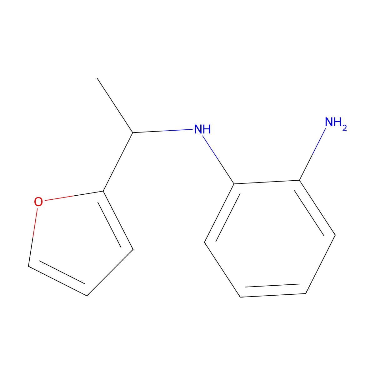 1-N-[1-(Furan-2-yl)ethyl]benzene-1,2-diamine molecular structure, CAS 1153757-67-5
