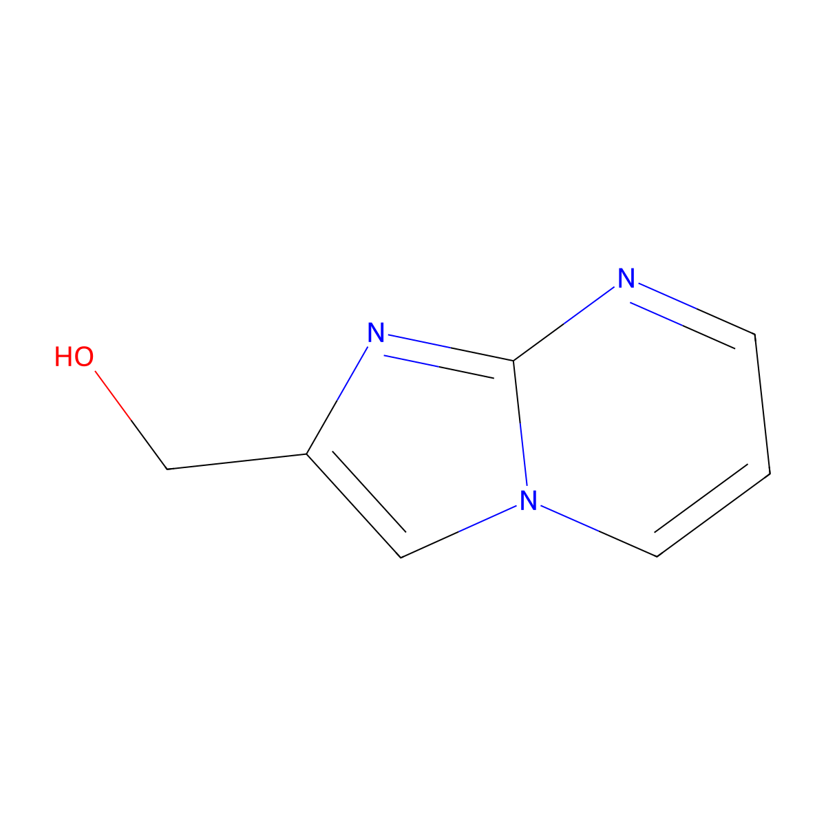 Imidazo[1,2-a]pyrimidin-2-ylmethanol molecular structure, CAS 1153757-71-1