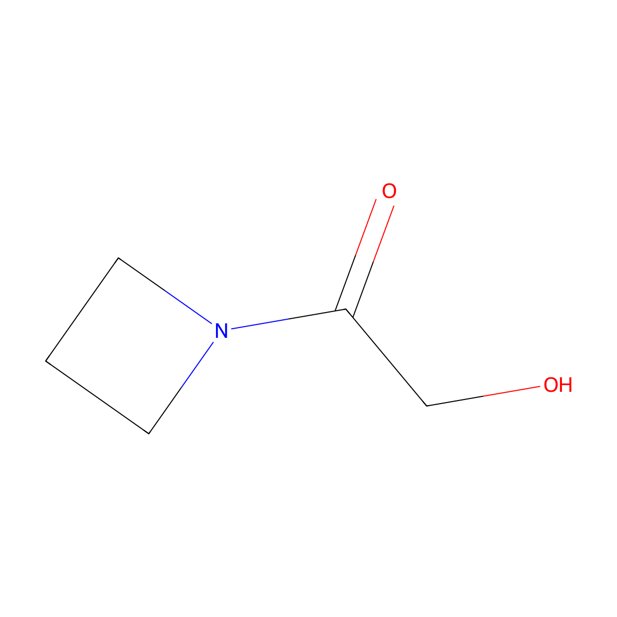 1-(Azetidin-1-yl)-2-hydroxyethan-1-one molecular structure, CAS 1153758-04-3