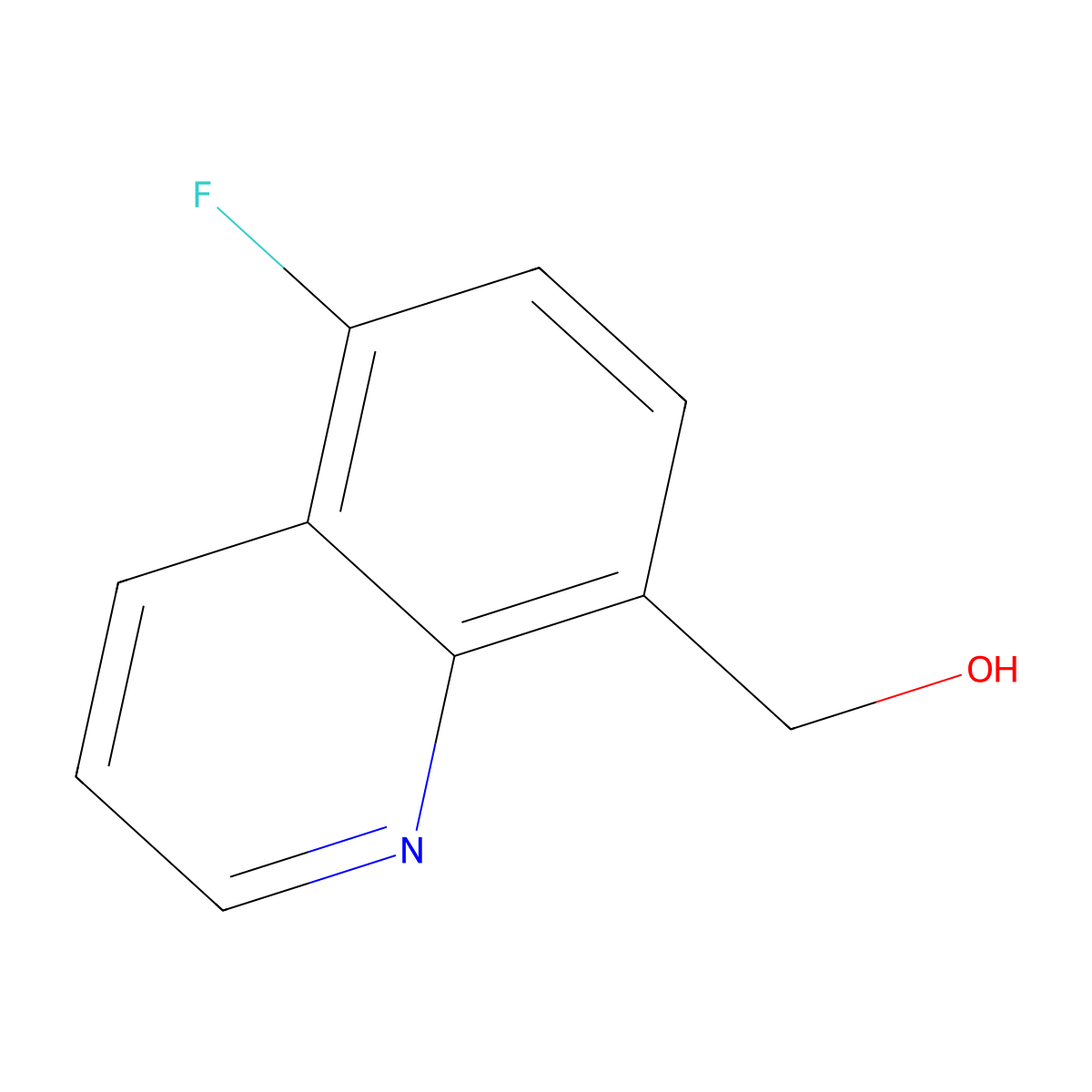 (5-Fluoroquinolin-8-yl)methanol molecular structure, CAS 1153758-16-7