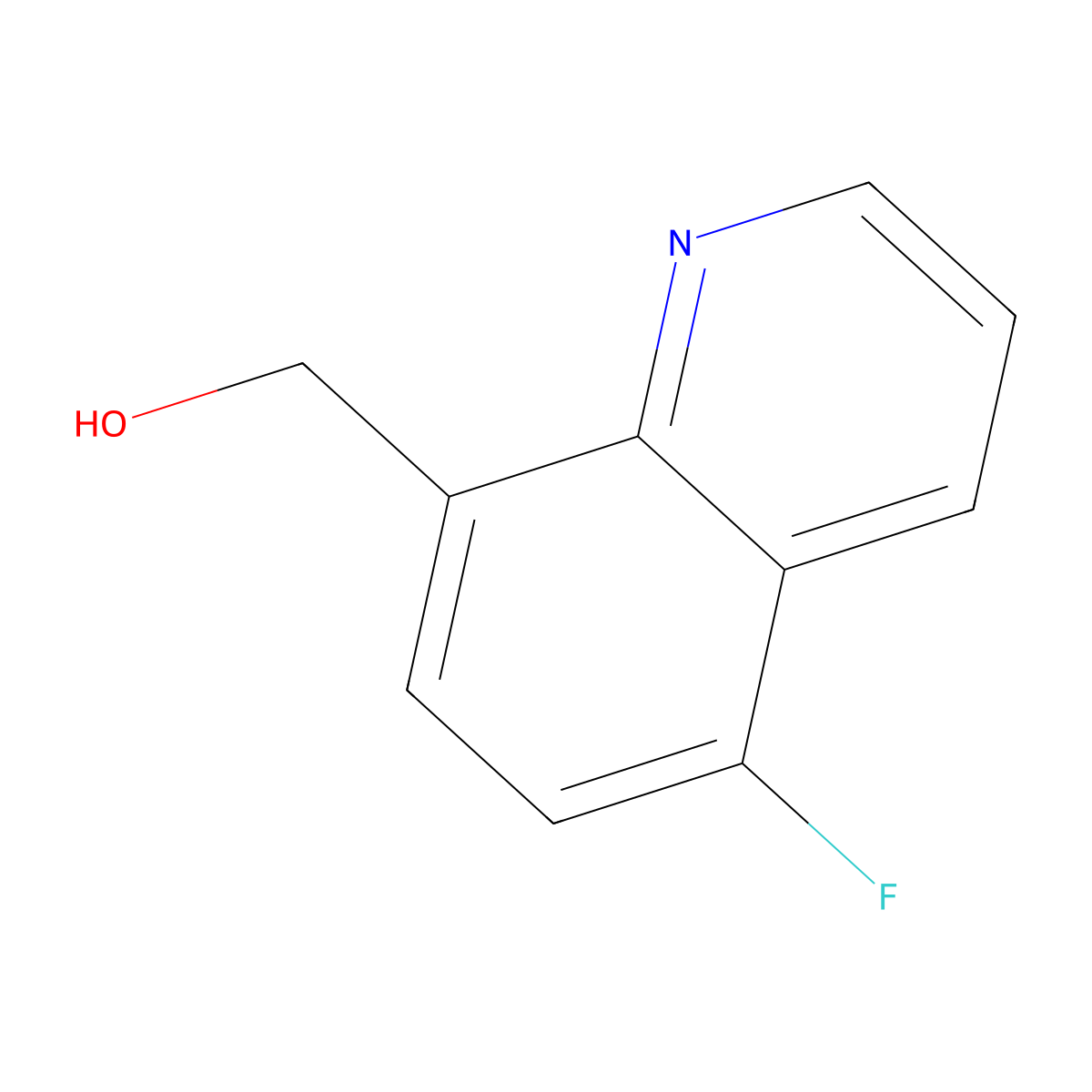 (5-Fluoroquinolin-8-yl)methanol molecular structure, CAS 1153758-16-7