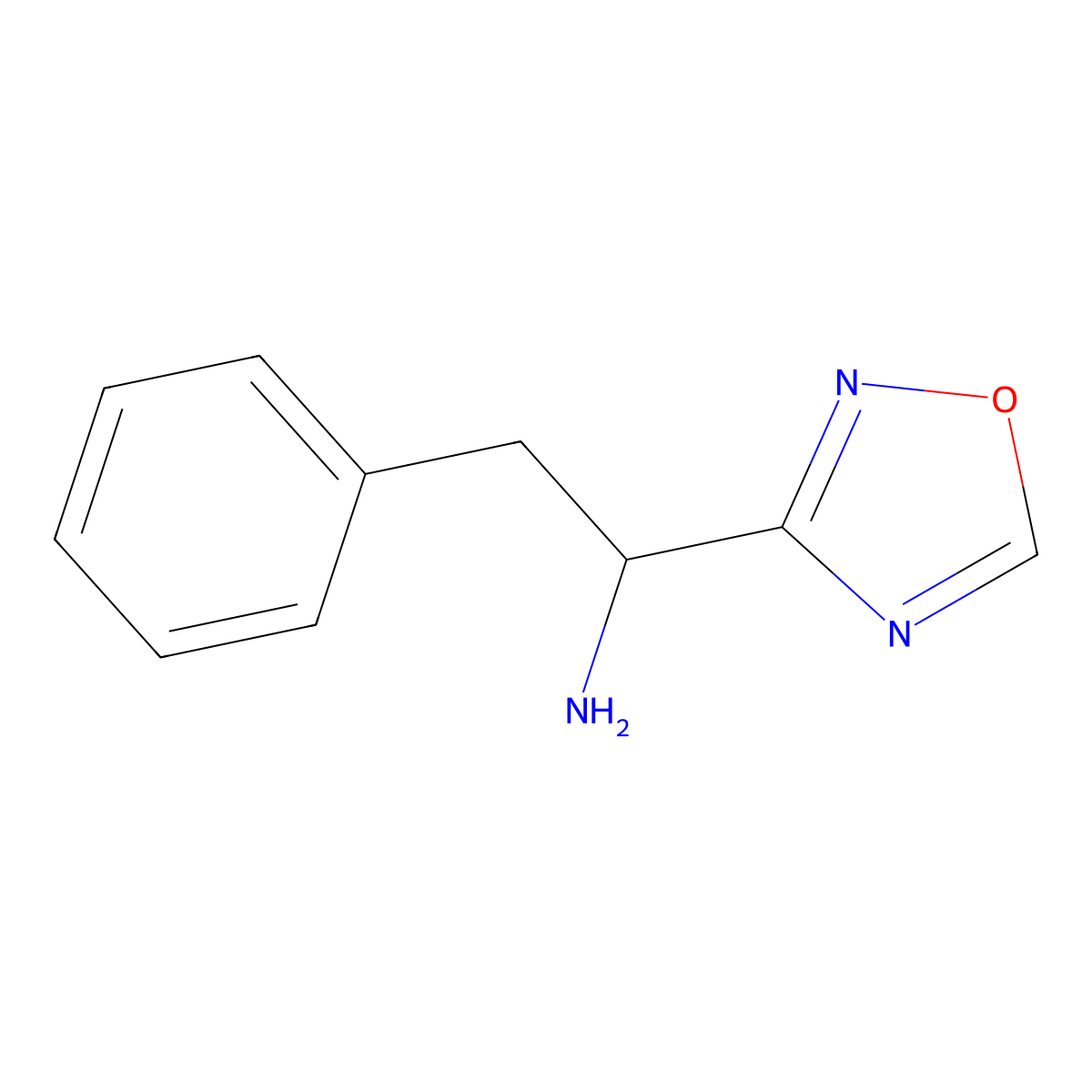 1-(1,2,4-Oxadiazol-3-yl)-2-phenylethanamine molecular structure, CAS 1153762-88-9